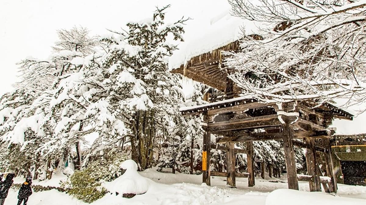 「明善寺」創建於1748年，是日本罕見的合掌造寺院。（圖片來源：小虎食夢網）