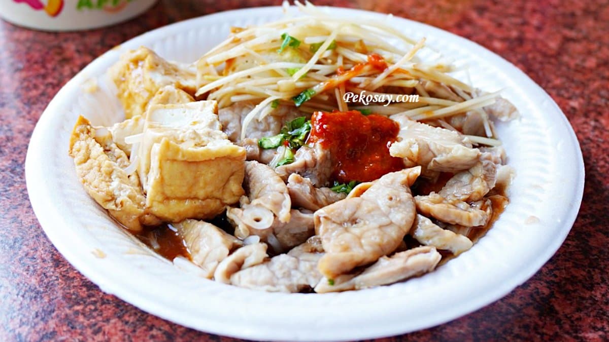 我點了油豆腐、豬肺，豬肺處理的很乾淨，沒有怪味。（圖片來源：PEKO のSimple Life）