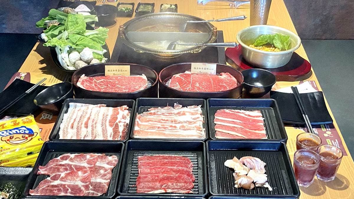 最低388元吃到飽！桃園車站超狂「和牛火鍋」，手卷、石鍋拌飯、自助吧任吃