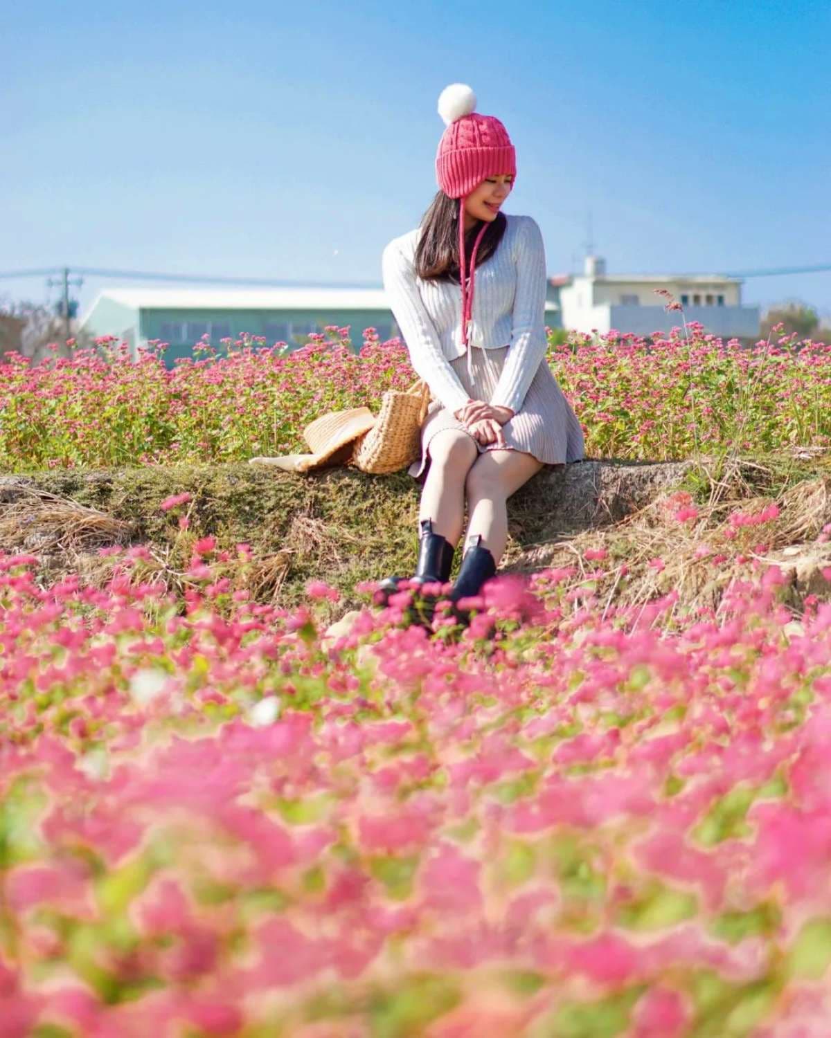 全台唯一「紅色蕎麥花海」祕境在這！近3000坪堪稱全台最大，免費開放拍到飽