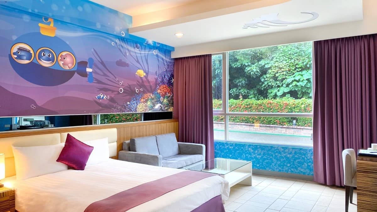 海洋主題房是熱門房型。（圖片提供：統一渡假村）