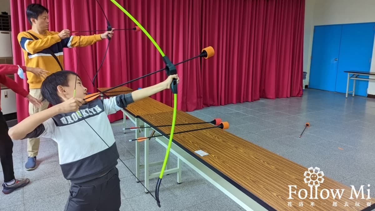 館內有射箭等活動可體驗。（圖片來源：花洛米一起去玩耍）