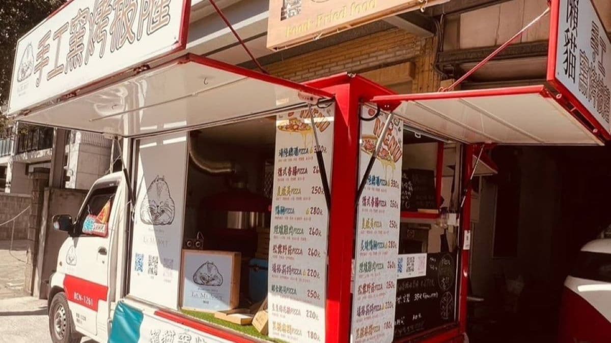 「懶貓窯烤披薩餐車」主打手工現做的義式披薩。（圖片來源：La Mi-août 懶貓披薩）