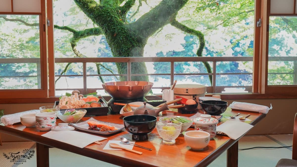 早餐在房內賞景吃日式火鍋，超級享受。（圖片來源：緹雅瑪 美食旅遊趣）