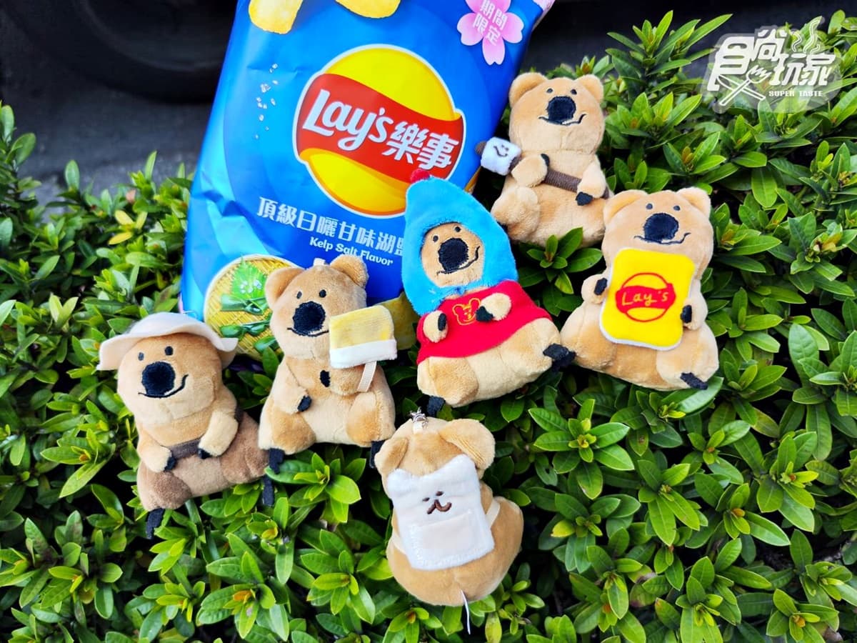 7-11就能買！「樂事ｘ韓國矮袋鼠」盲盒公仔Q爆，再吃「阿華田抹醬餅乾杯」