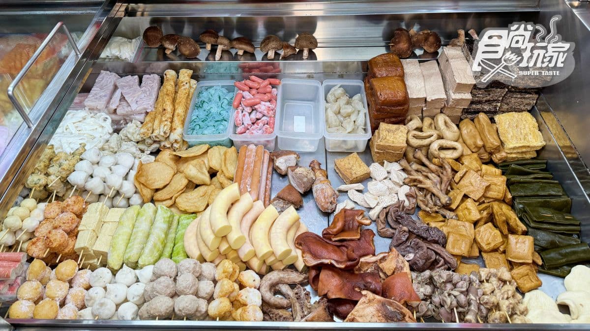 這裡的滷味食材選擇更多元，五顏六色食材一字排開，每一樣看起來都好好吃！