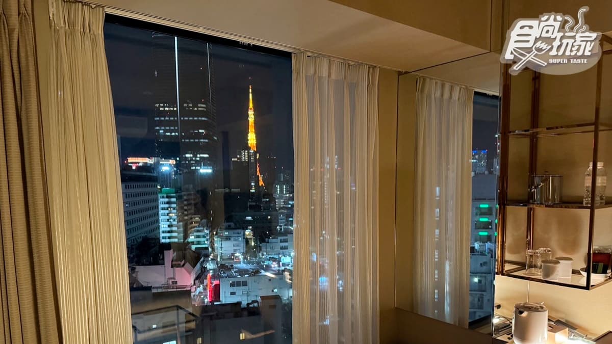 拉開窗簾就能直擊「東京鐵塔」。