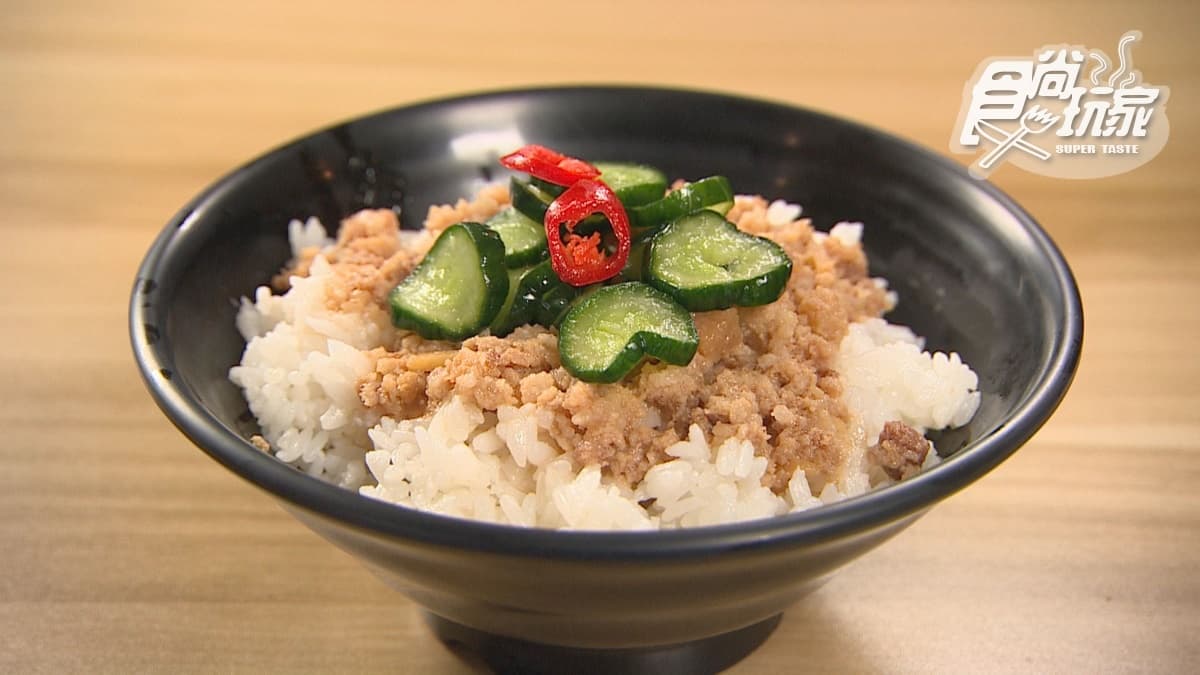 「瓜仔肉飯（大）」味道帶有甜味。