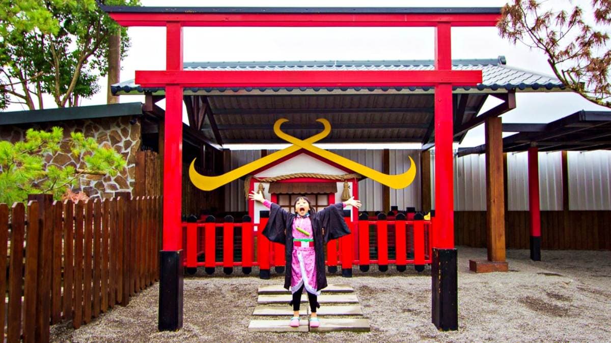 「張美阿嬤農場」有提供和服體驗。（圖片來源：史努比遊樂園）