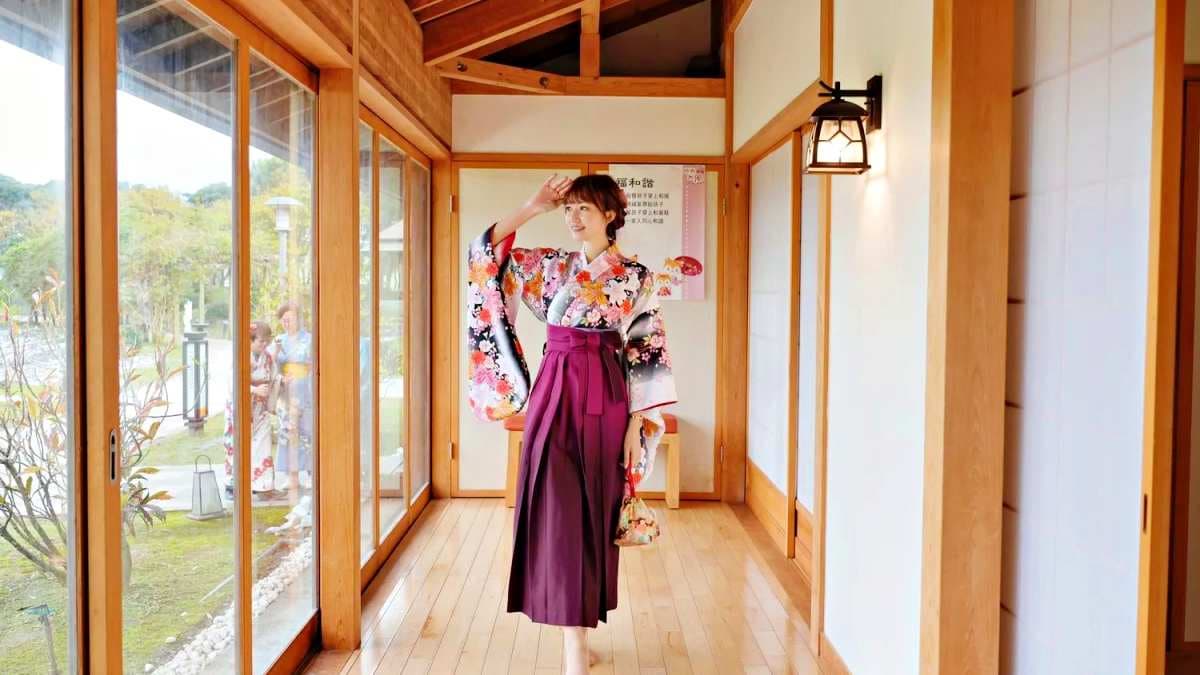 園區還提供和服體驗。（圖片來源：混血珊莎的奇幻旅程）
