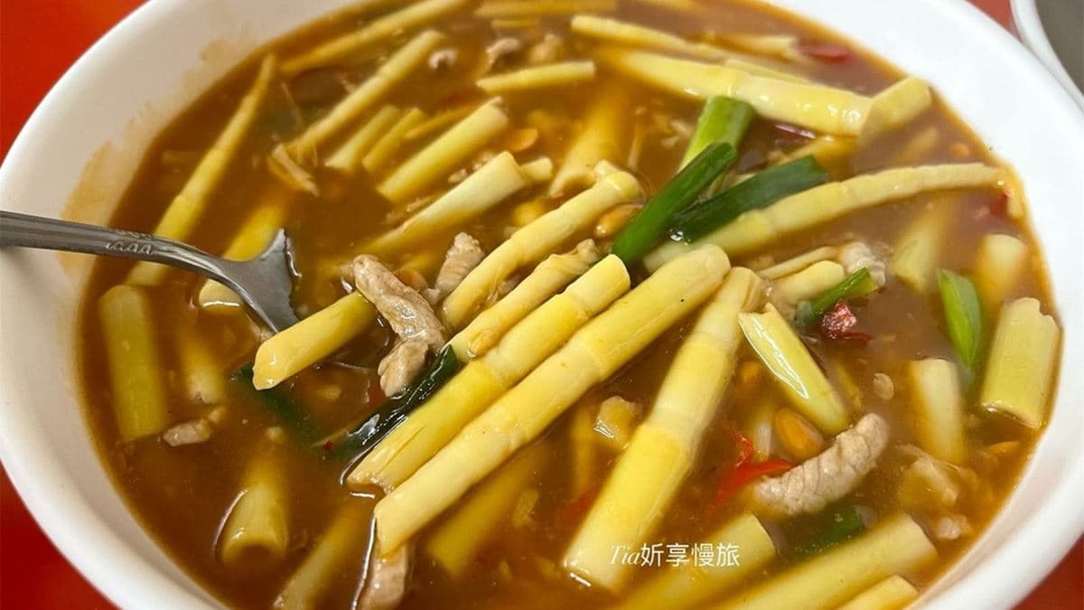「劍筍」吃起來清脆，是配白飯很好的選擇。（圖片來源：Tia妡享慢旅）