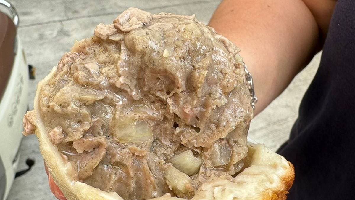 很棒的是肉餡包有洋蔥，增加香甜滋味。（圖片來源：跟著尼力吃喝玩樂）