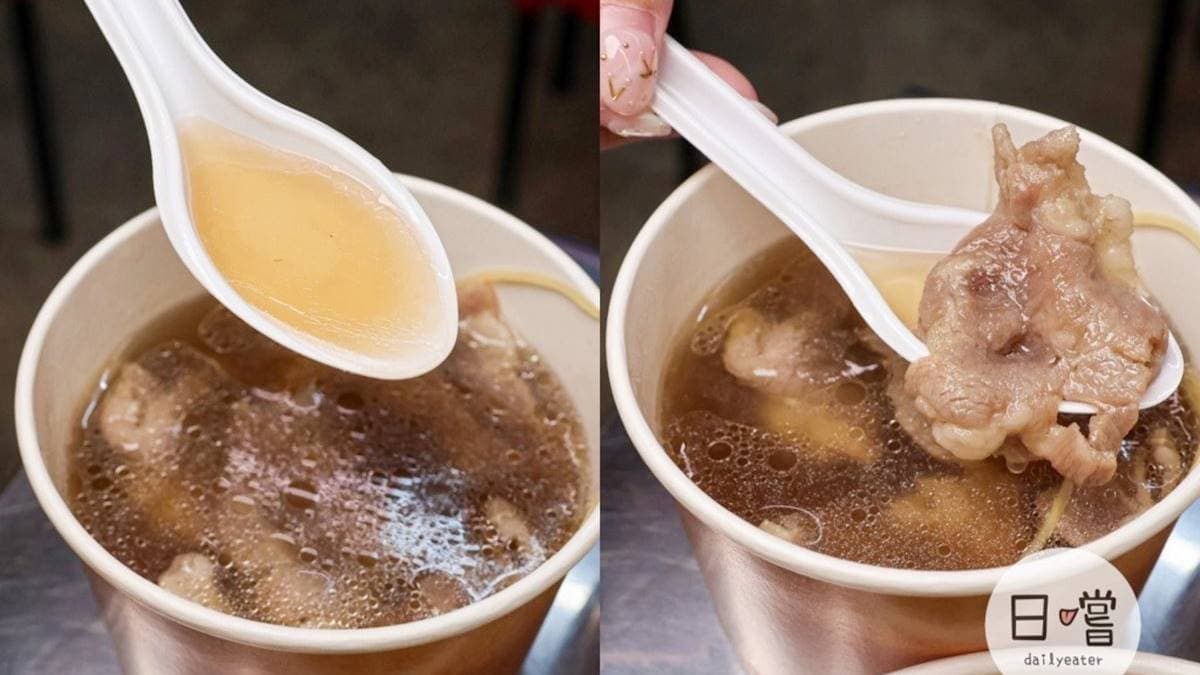 「清燉羊肉湯」相當清甜，帶有中藥香、米酒香。（圖片來源：日嚐 DAILY EATER）