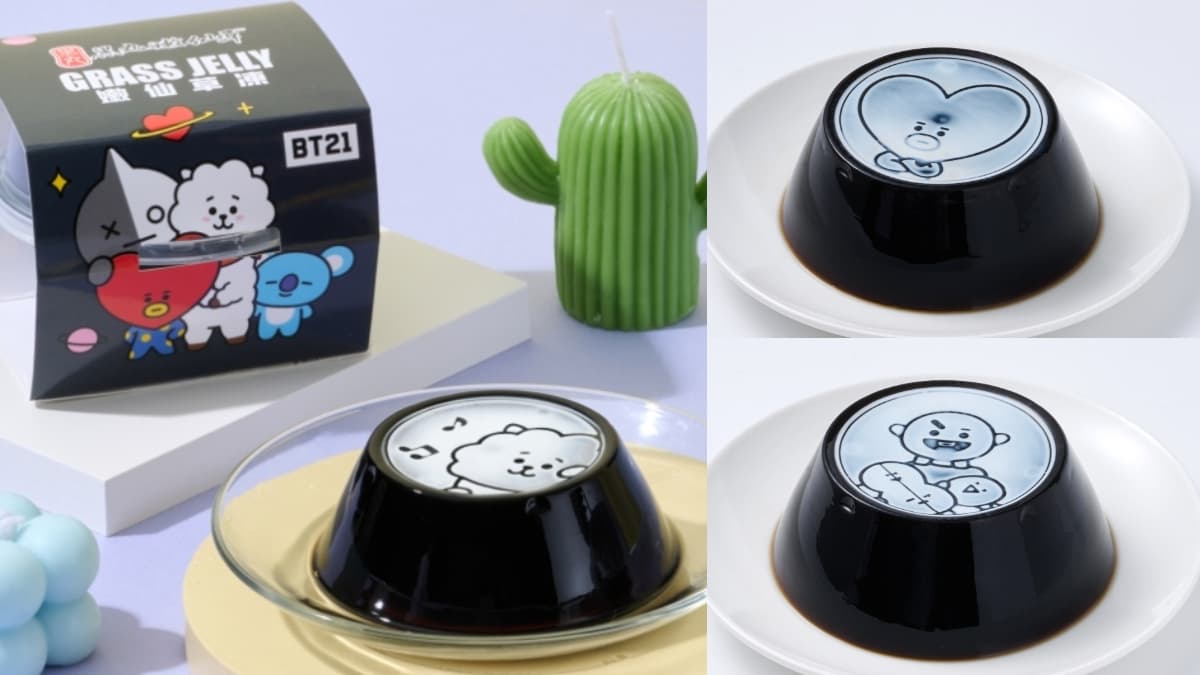 阿米衝小七了！7-11ｘ黑丸獨家推「BT21仙草凍」，８款盲盒一次開箱