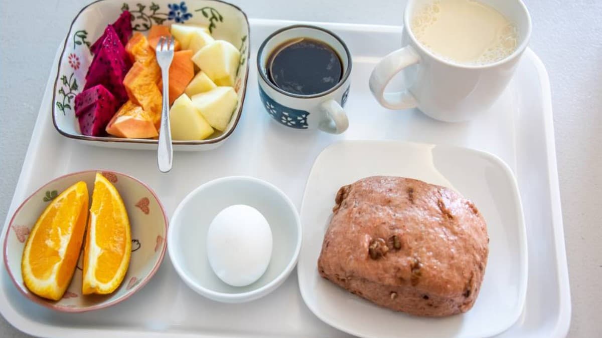 早餐以素食為主，簡單健康。（圖片來源：sya的旅遊部落格）