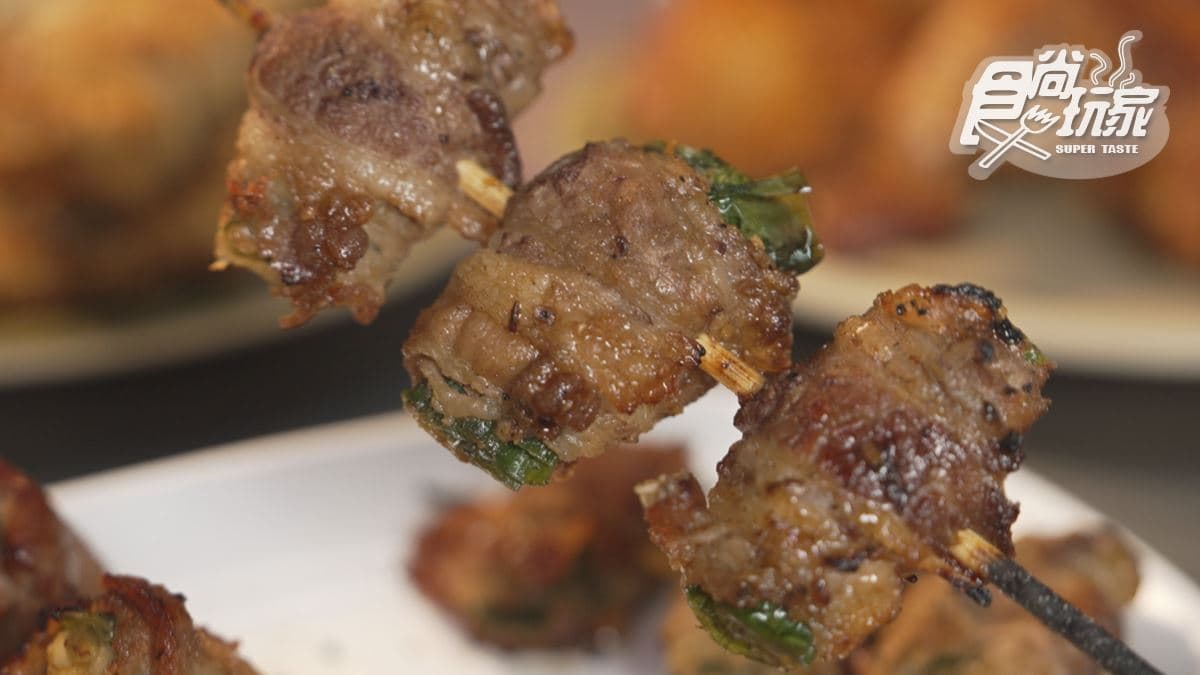 「豬肉串」是來店必吃的招牌餐點之一。