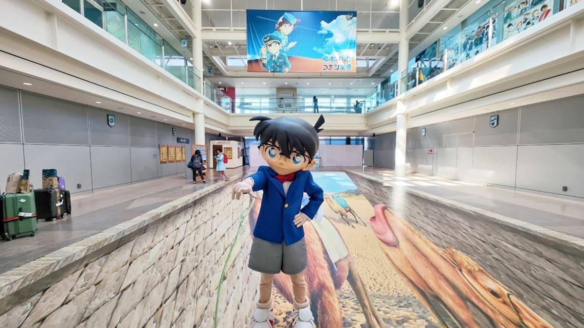 整座機場都有滿滿的柯南。（圖片來源：帆帆貓A幸福旅行台）
