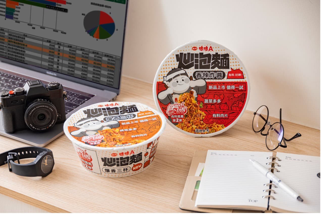 台灣首款爆有料炒泡麵！吃得到豐富脆甜蔬菜、原塊肉片，價格只要日式炒泡麵一半