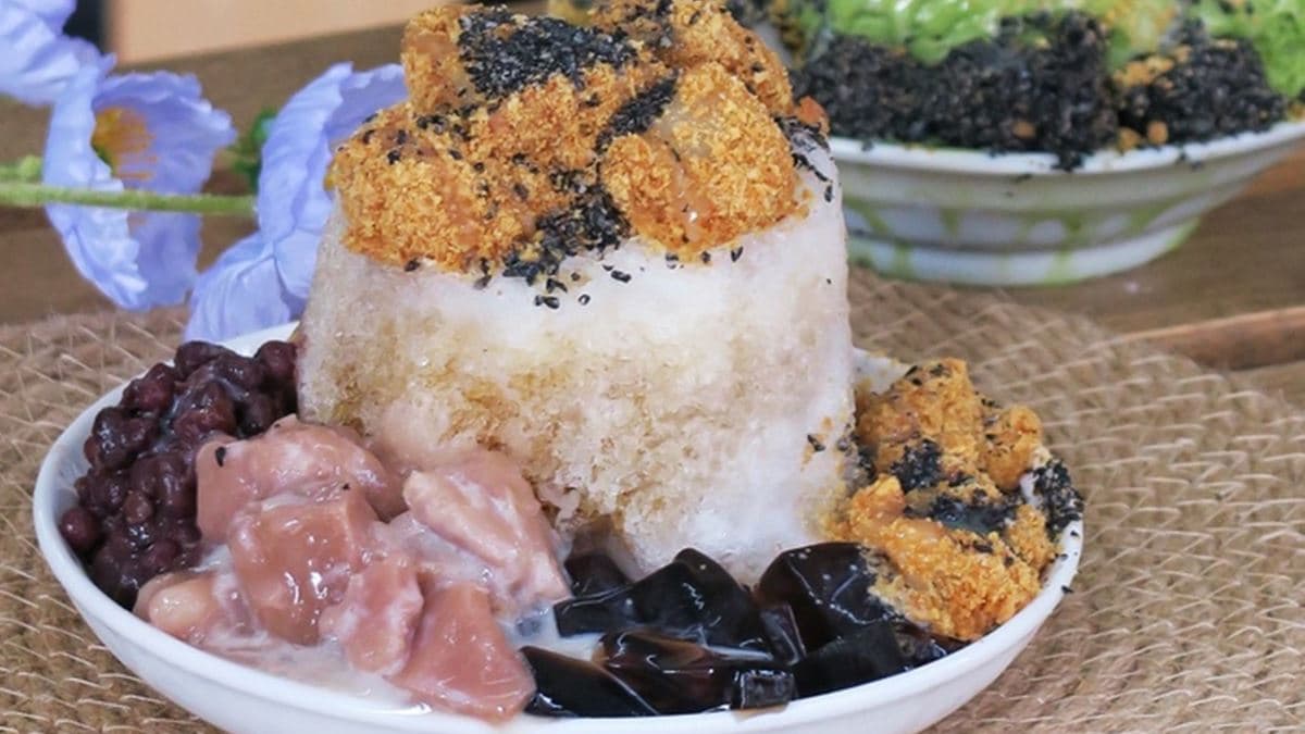 燒麻糬可說是店內招牌。（圖片來源：筑筑の吃喝玩樂記｜高雄 • 台灣 • 美食 • 旅遊）