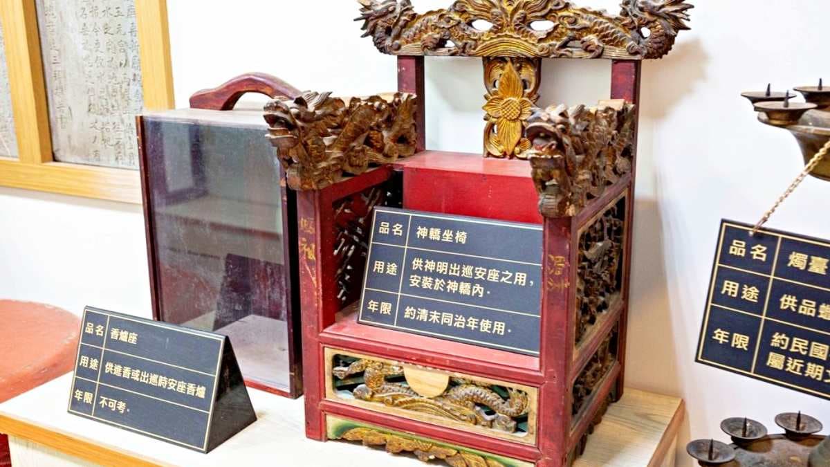 ２樓有陳列過去的祭拜用具。（圖片來源：愛伯特吃喝玩樂全記錄）