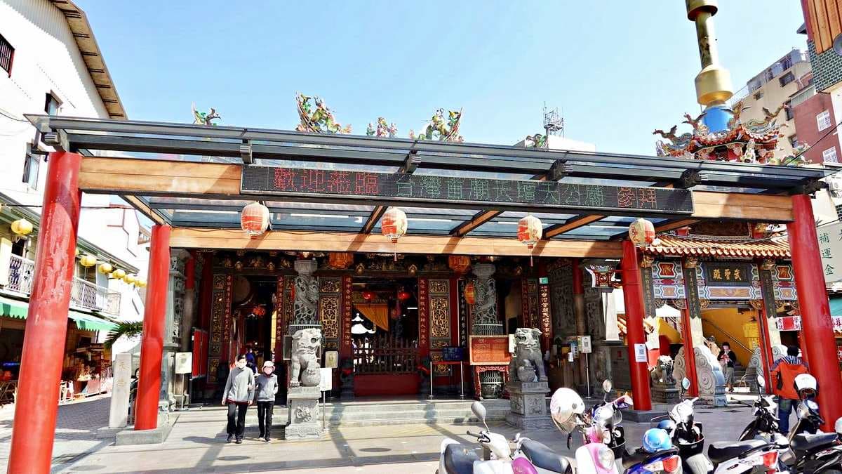 「天壇天公廟」位在台南大圓環附近的小巷中。（圖片來源：貓大爺部落格）