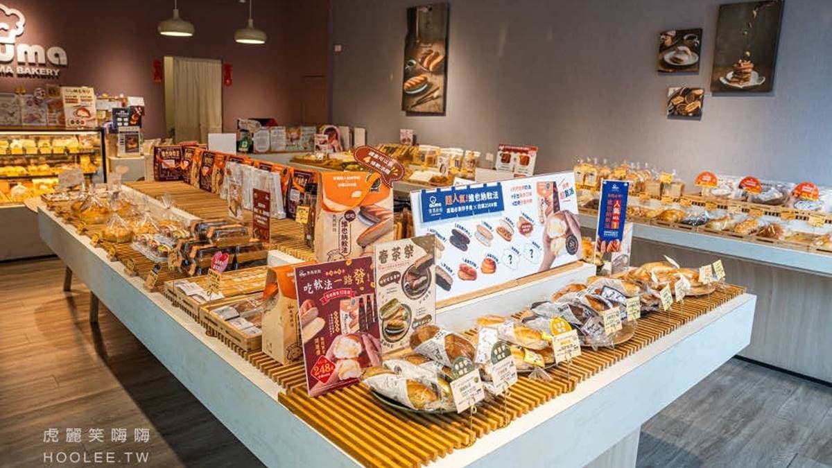 店內有各式各樣的麵包、甜點可以選購。（圖片來源：虎麗笑嗨嗨）