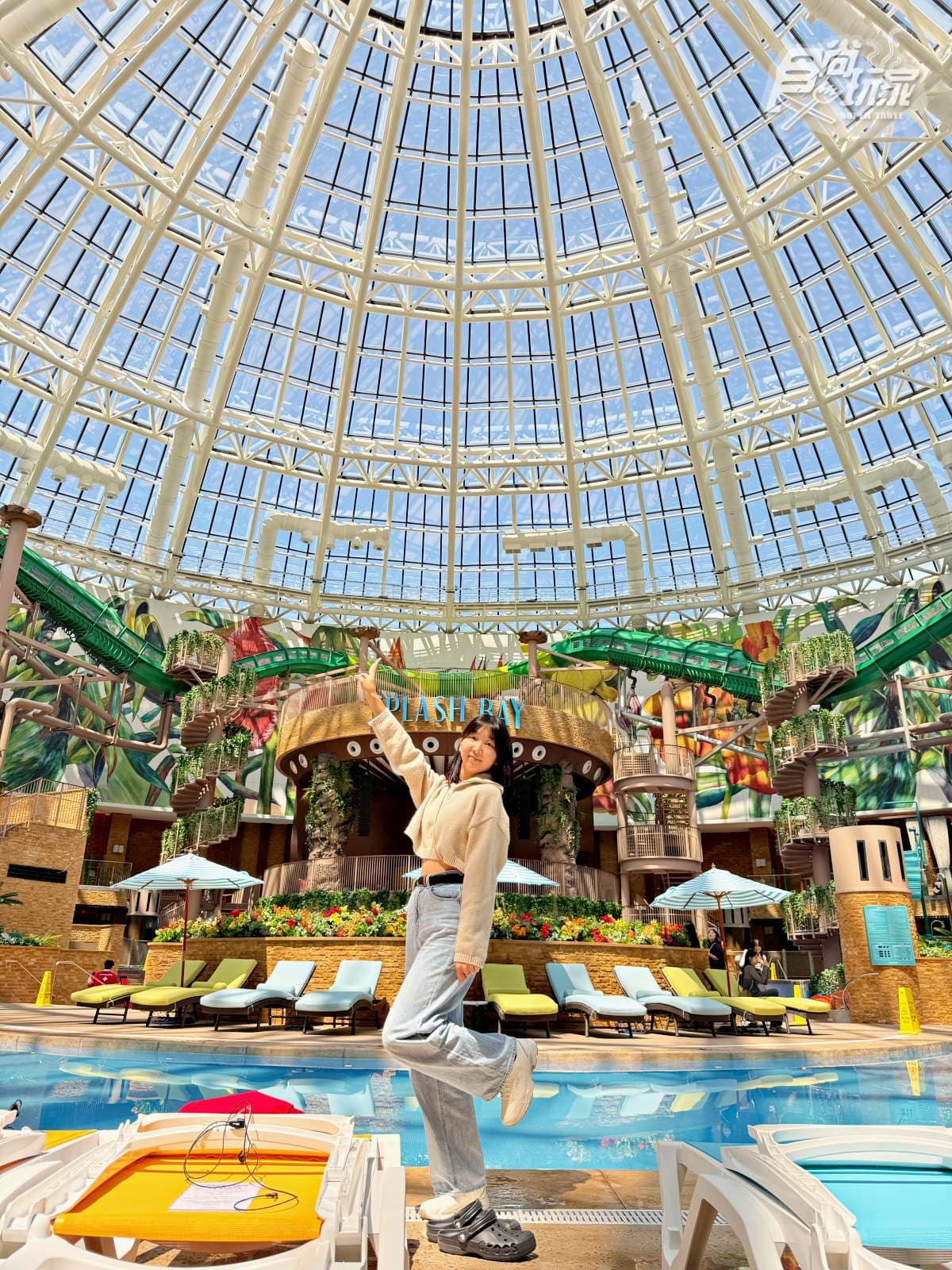 開箱10萬坪「韓國最大度假村」！LED海洋極光道、玻璃圓頂水樂園、高級美食街