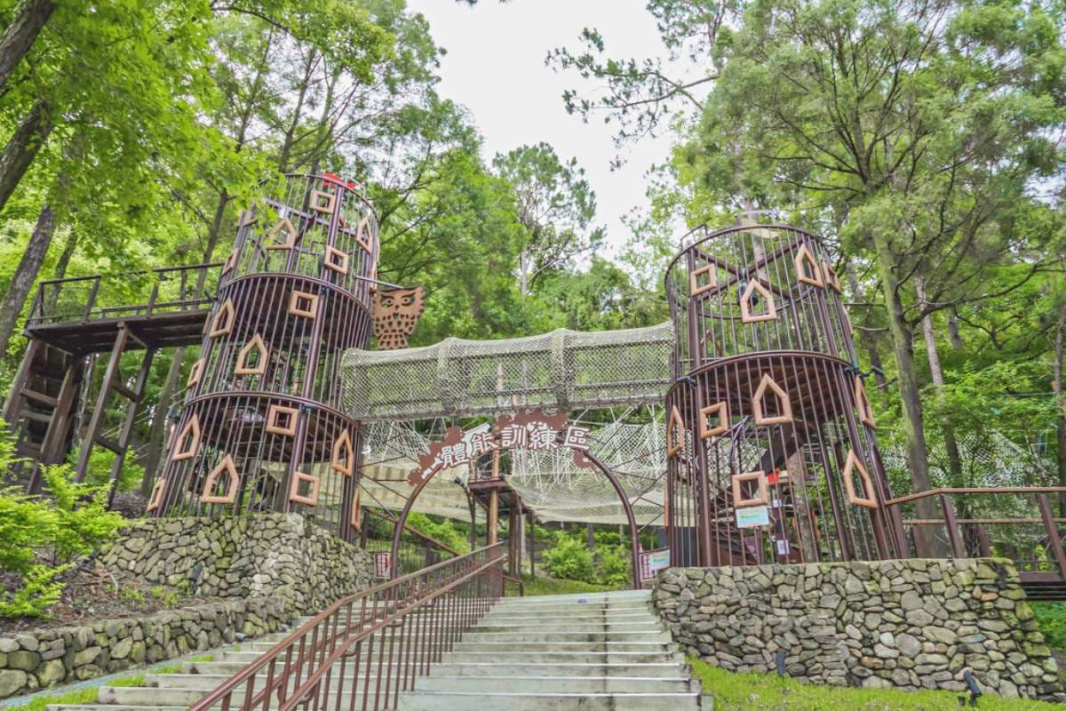 破萬坪「森林遊樂場」在這！獨木橋、跳跳床玩完回家秒睡，還能泡腳、走步道