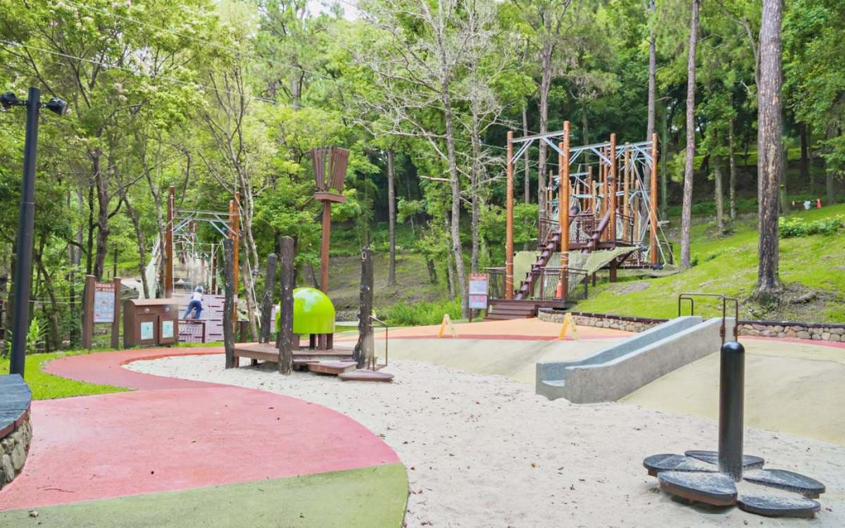 破萬坪「森林遊樂場」在這！獨木橋、跳跳床玩完回家秒睡，還能泡腳、走步道
