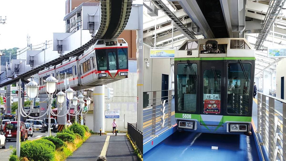 懼高症勿試！日本「懸掛倒吊列車」超刺激，每小時75公里根本雲霄飛車