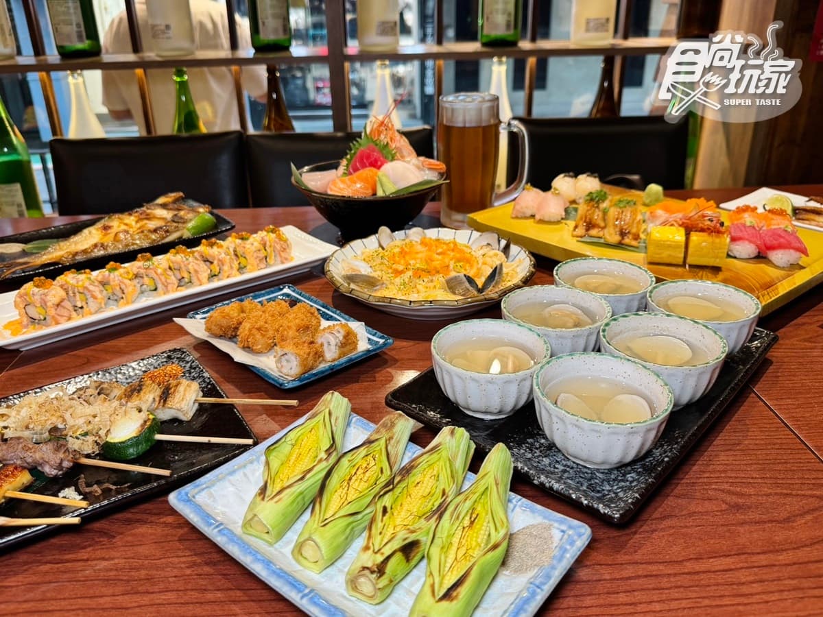 超過100款日料、海鮮吃到飽！東區最狂居酒屋，必嗑巨無霸「鮭魚毛毛蟲」