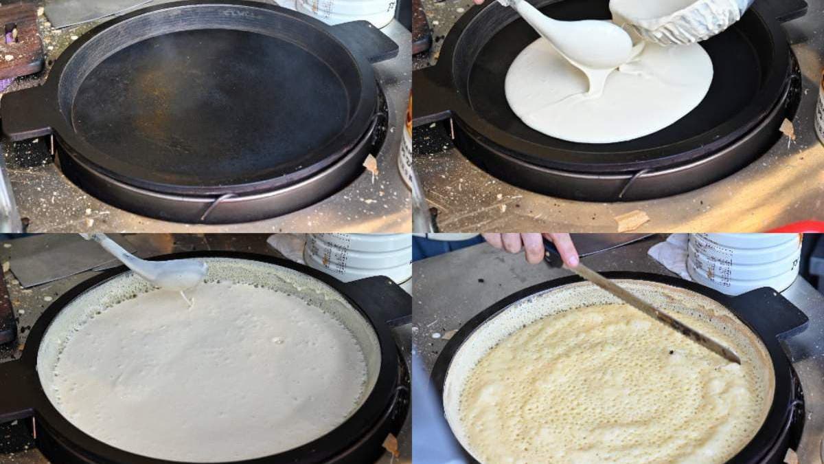 麵粉煎都是現點現做，製作過程還挺療癒的。（圖片來源：糖糖‘s 享食生活）