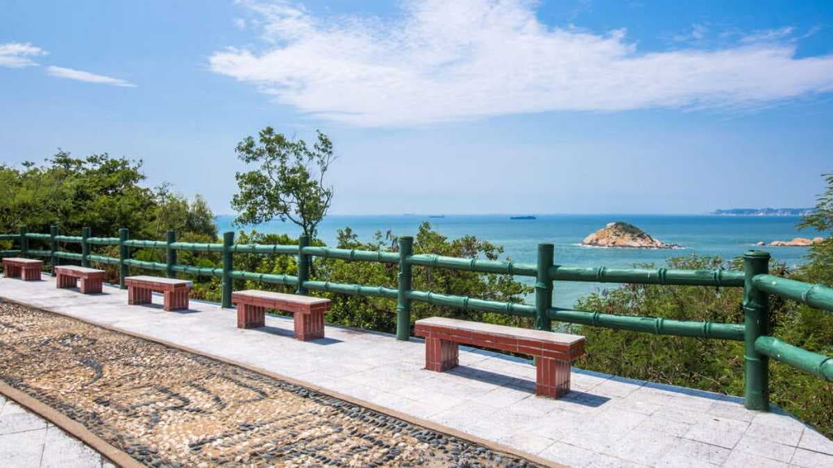 大膽島與廈門距離僅有4400公尺。（圖片來源：金門觀光旅遊網）