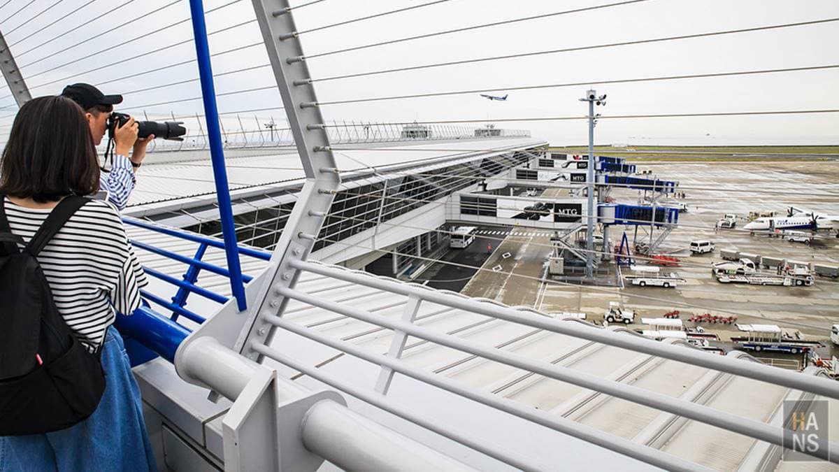 機場觀景台是可以拍攝飛機起降的好地方。（圖片來源：翰斯輕旅攝）