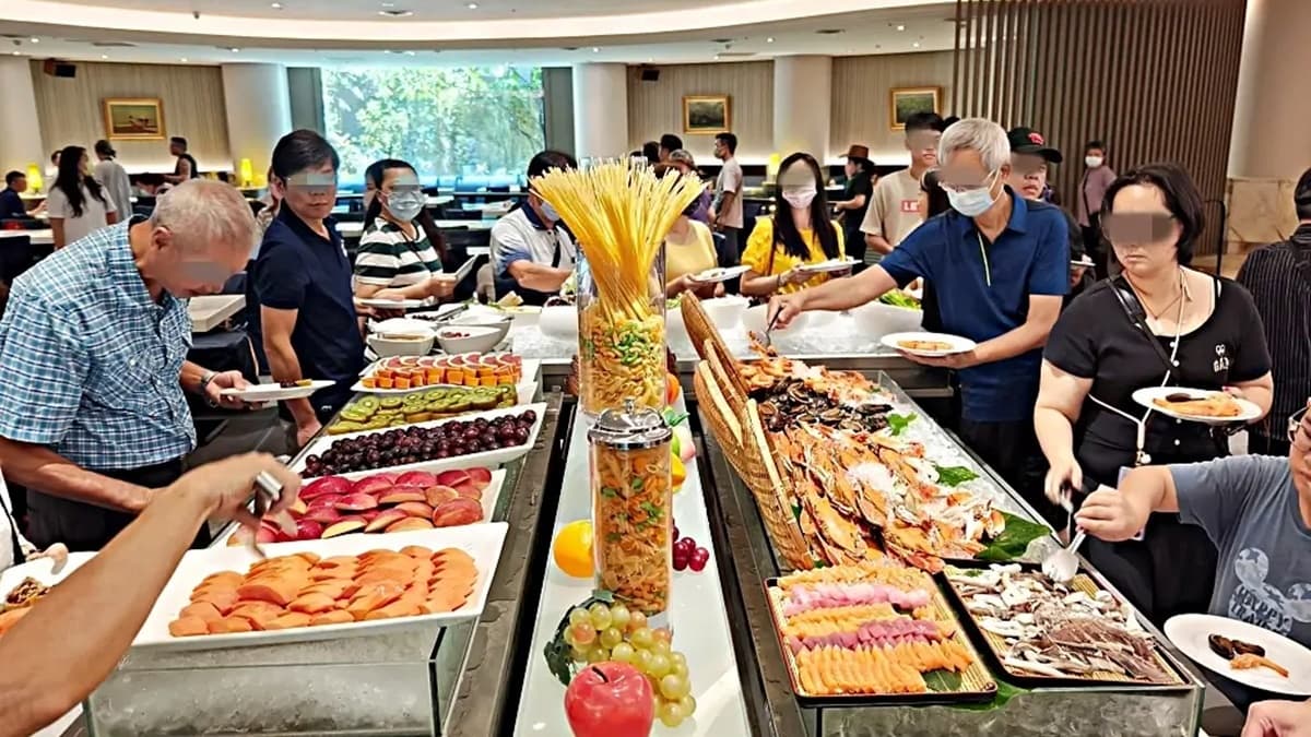 「四季咖啡廳」提供高CP值的海陸百匯吃到飽。（圖片來源：Darren蘋果樹旅遊玩樂誌）