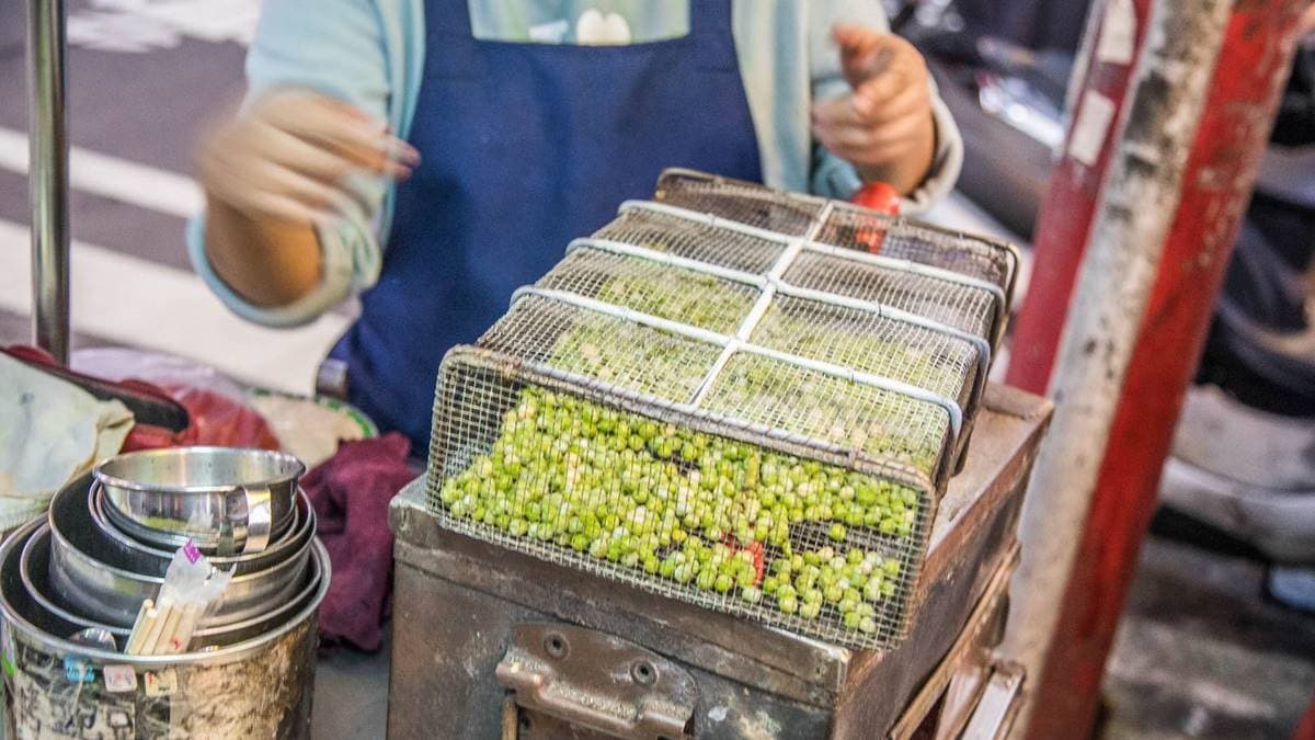 超奇特的點心，據說是全台唯一僅存，別的地方吃不到。（圖片來源：大手牽小手。玩樂趣）