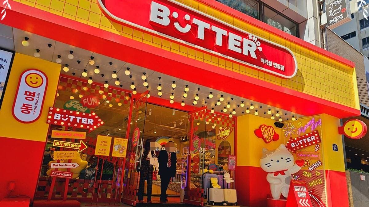 BUTTER明洞店就在熱鬧的明洞商圈裡。（圖片來源：Yuki's Life）
