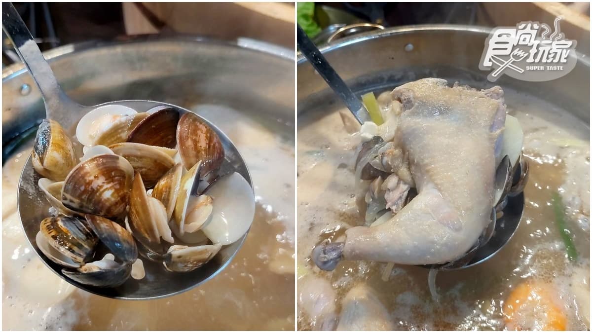 【獨家】痛風也要吃！浮誇界「全雞＋巨桶蛤蜊鍋」超驚人，用餐免費送韓式炸雞