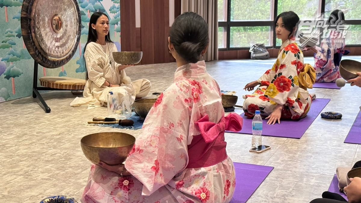 館內還有頌缽、瑜珈等身心靈療癒體驗。