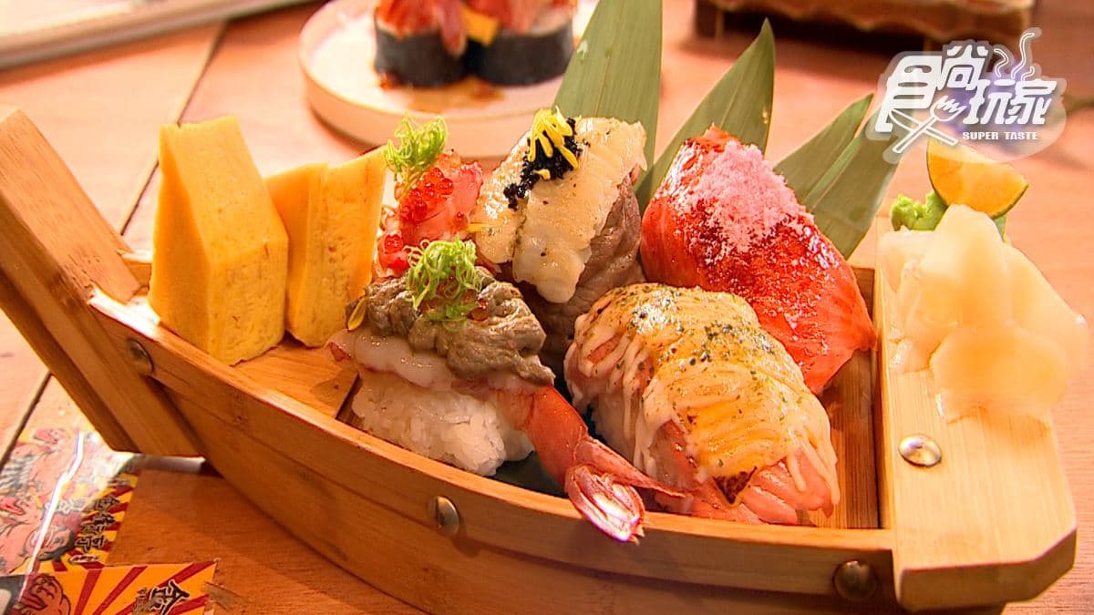 「海金壽司組」很澎派，讓人看了食指大動。