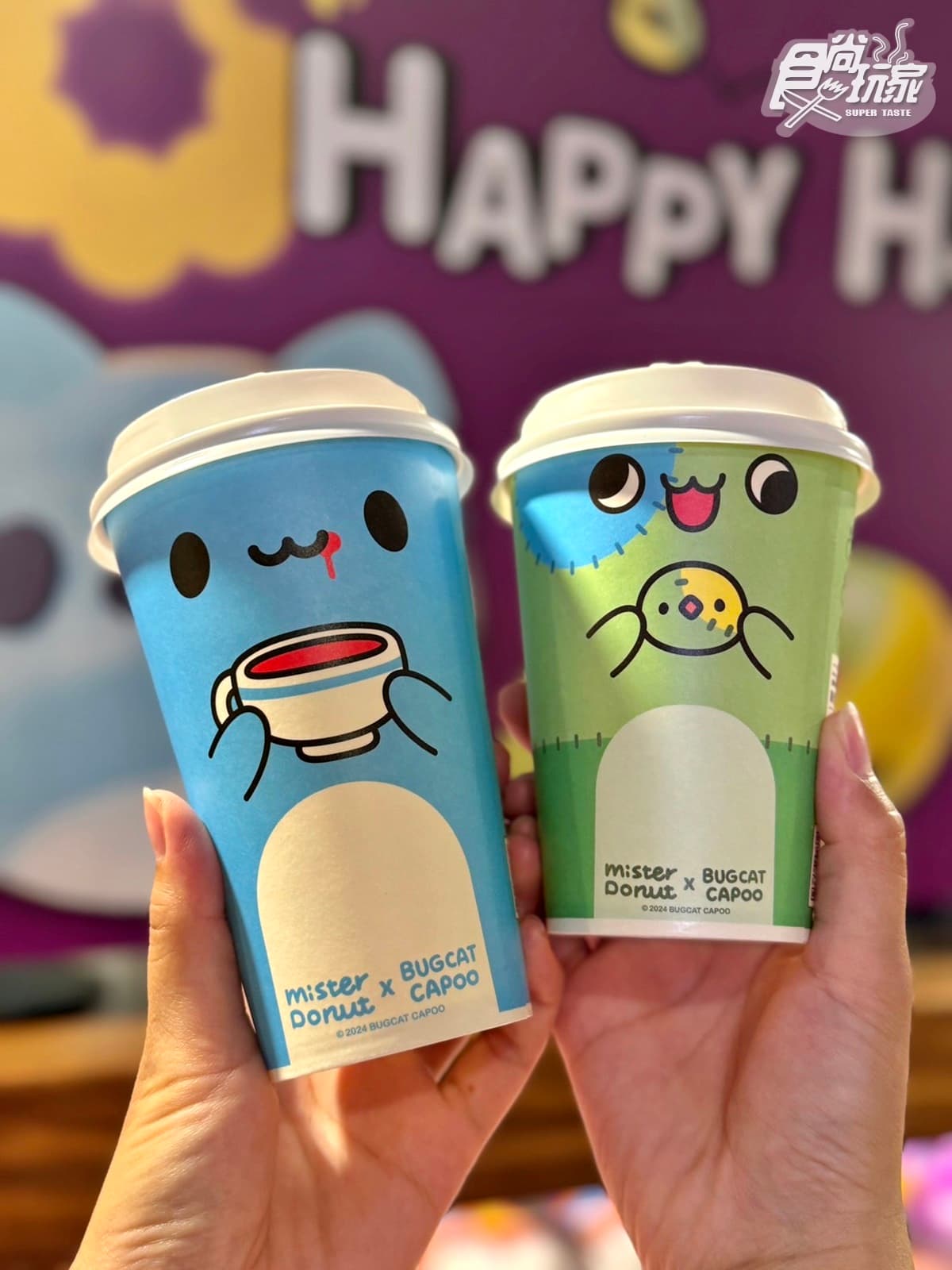 Mister Donut咖波甜甜圈萌翻！吸血鬼、幽靈咖波５周邊、買一送一優惠