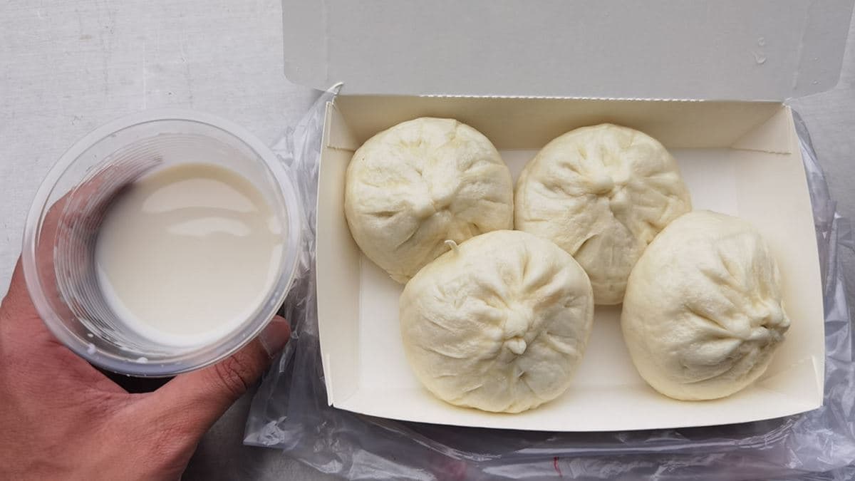 豆漿微甜還不錯。（圖片來源：DARREN蘋果樹旅遊玩樂誌）