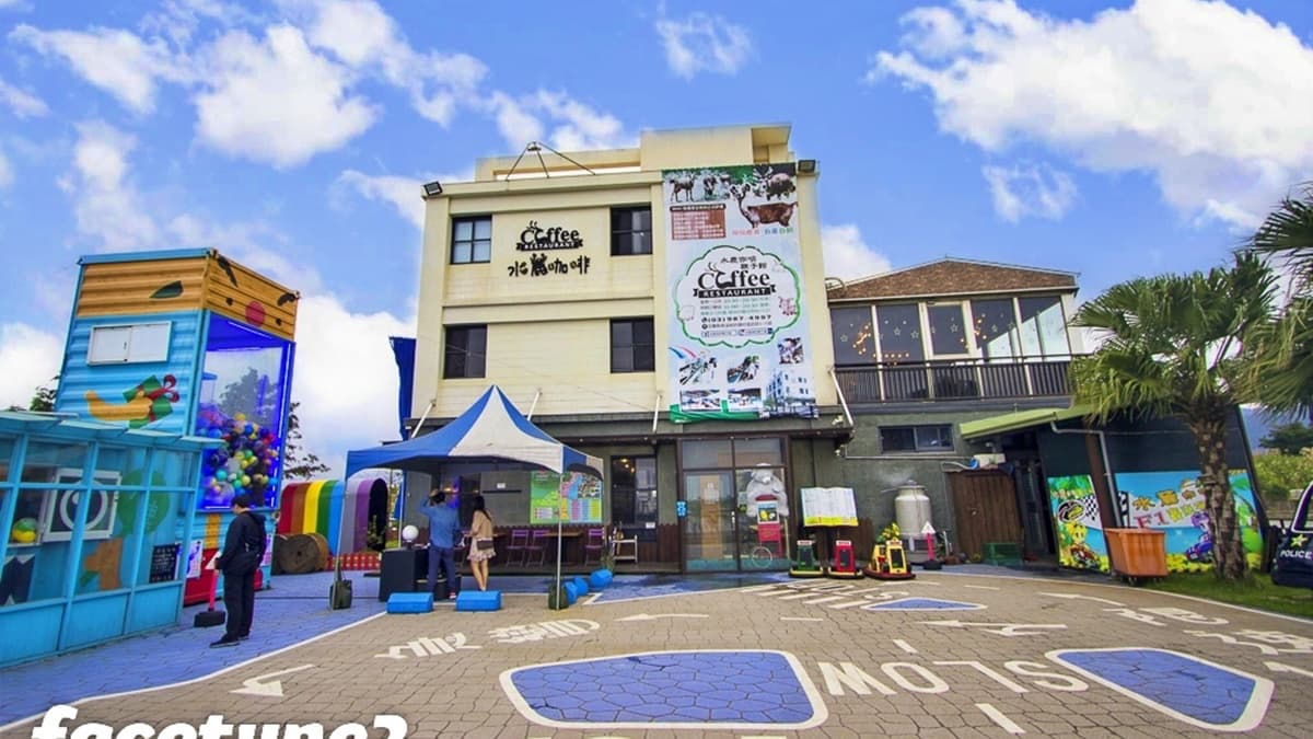 店外空間有如１座迷你樂園。（圖片來源：史努比遊樂園）
