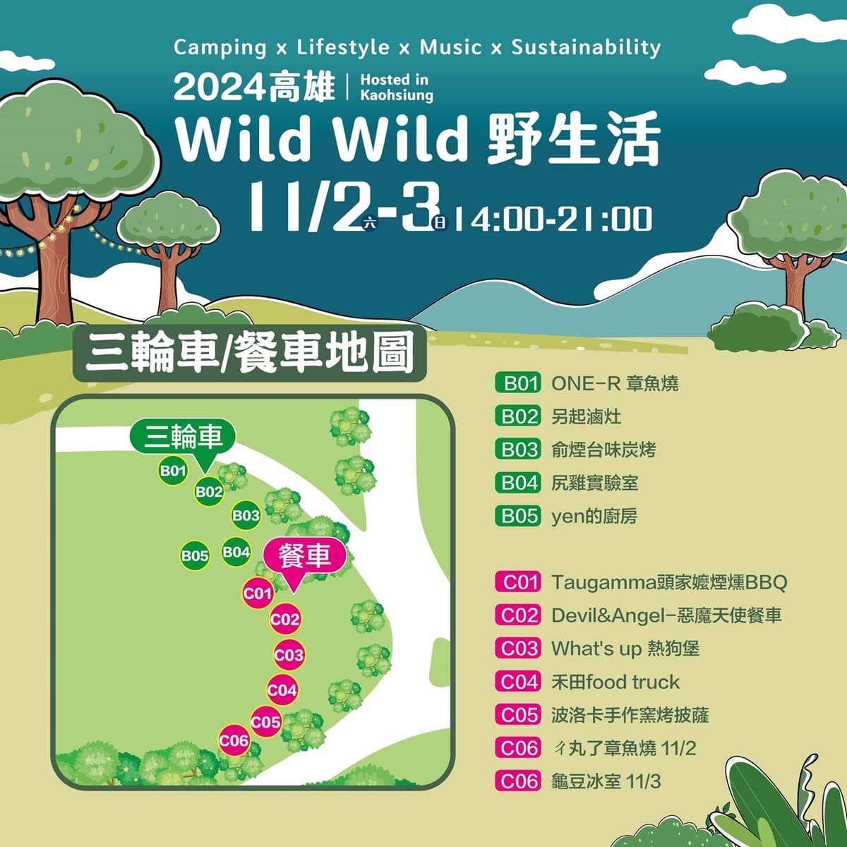 全台最大「露營生活節」在高雄!快閃2天、吃遍50攤市集美食,網美帳篷體驗 全台最大「露營生活節」在高雄!快閃2天、吃遍50攤市集美食,網美帳篷體驗