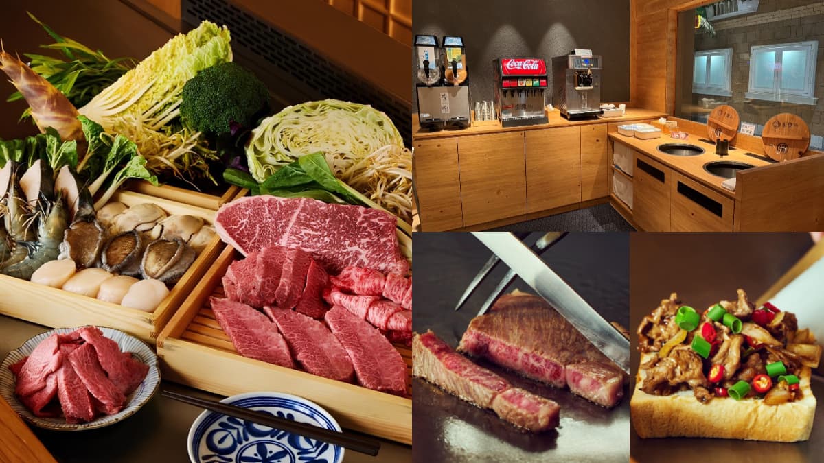 288元爽嗑A5和牛!高CP值鐵板燒插旗台中,白飯、湯品、北海道霜淇淋吃到飽