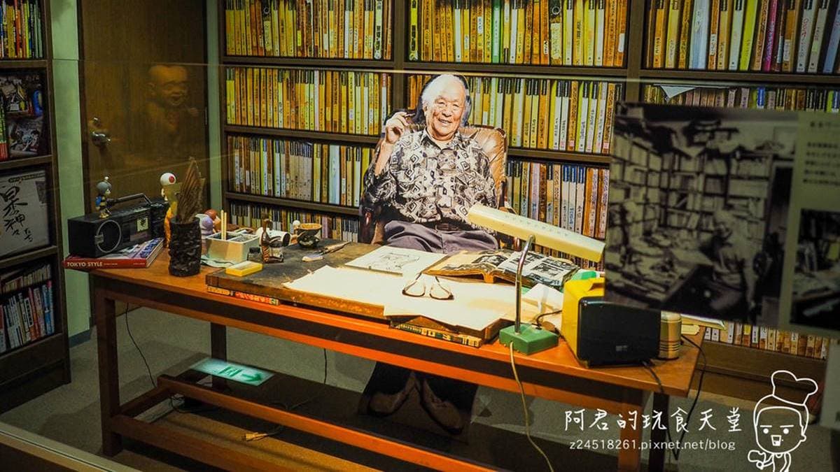 紀念館中也有重現水木茂老師的工作室。（圖片來源：阿君的玩食天堂）