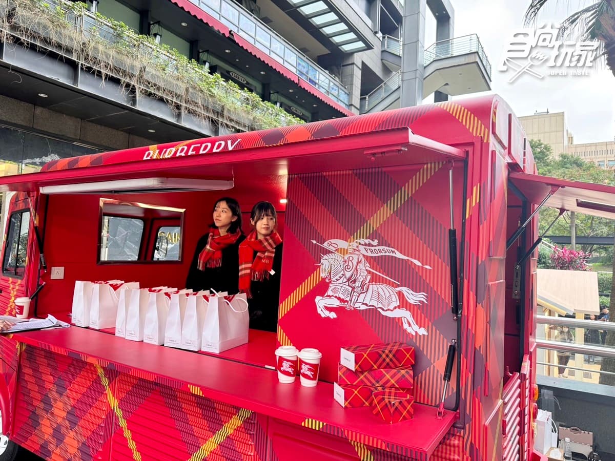 最強「焦糖起司蛋糕」快閃信義！「承繼ｘBurberry」最美聖誕餐車，免費送熱飲