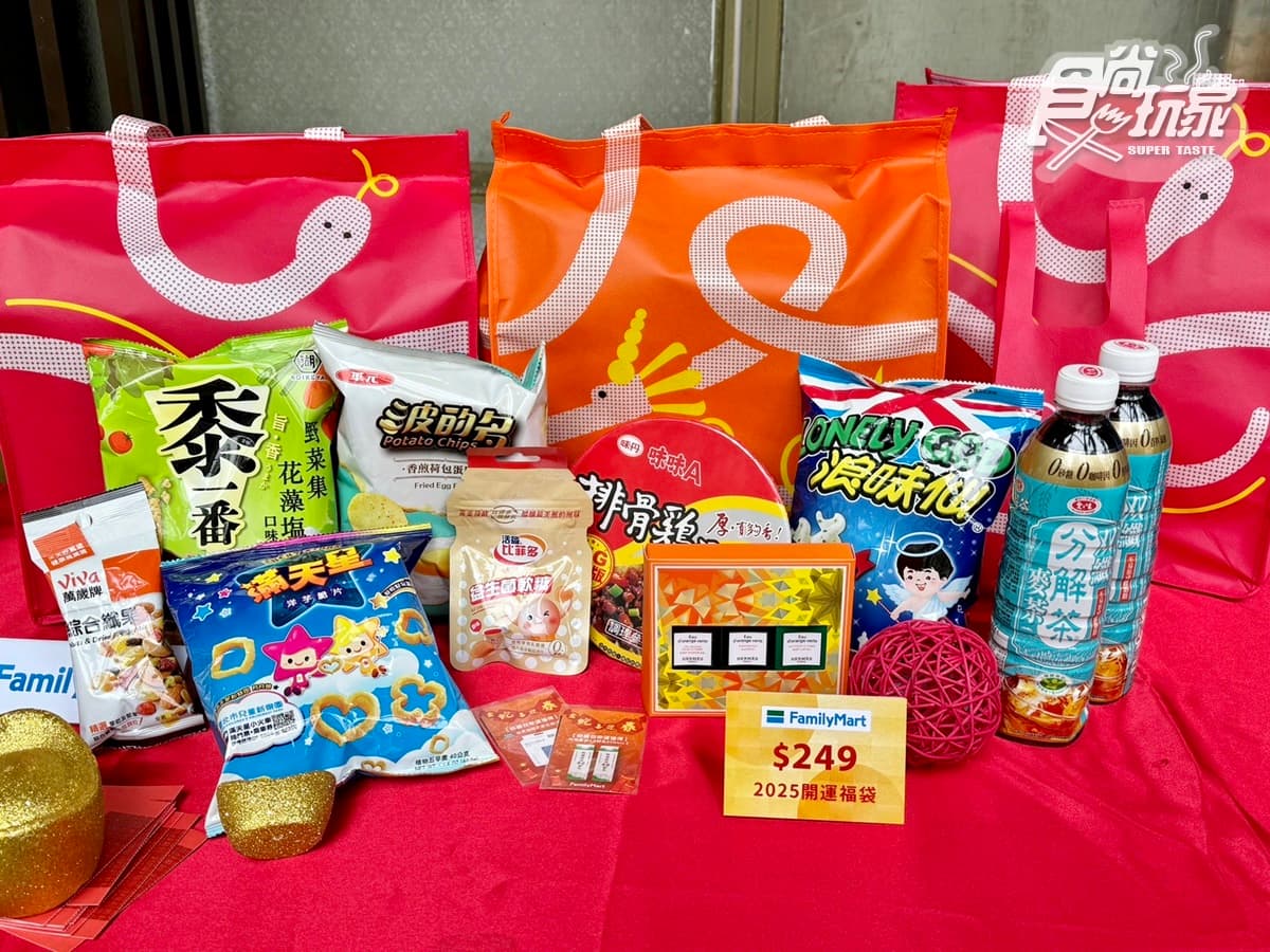 「全家新春福袋」27款開箱！吉伊卡哇、布丁狗、唐老鴨超夯IP，開賣日、價格