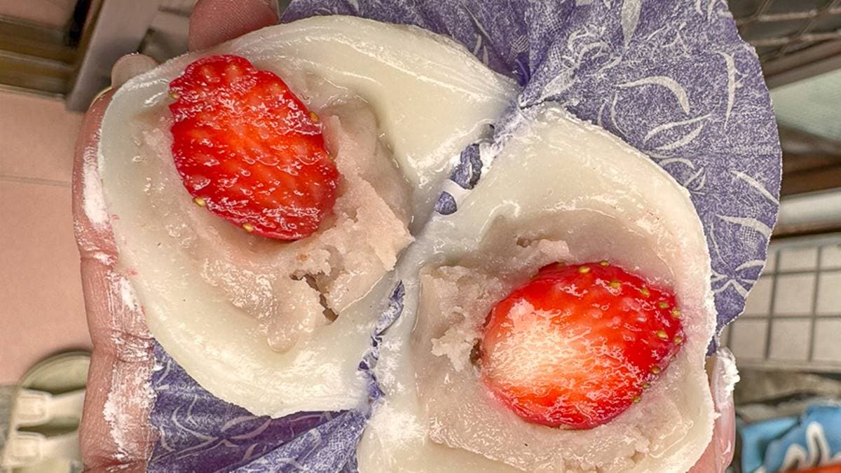 冬季限定的草莓大福也推薦必嘗。（圖片來源：跟著尼力吃喝玩樂）