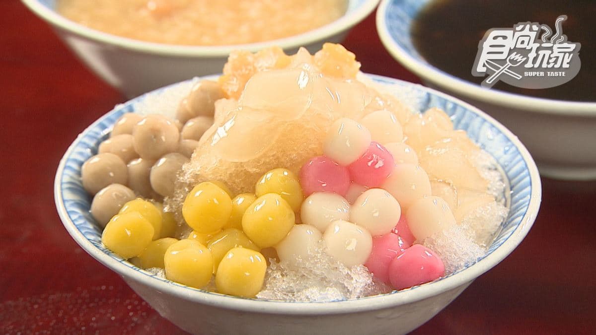 「剉冰」的小湯圓很有嚼勁，脆圓也很有彈性。